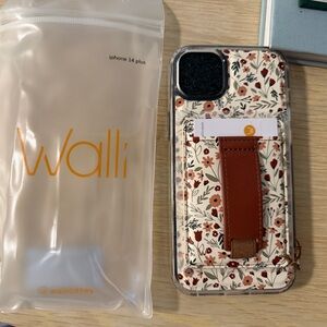 Walli Floral iPhone 14 Plus Case with Tan Strap